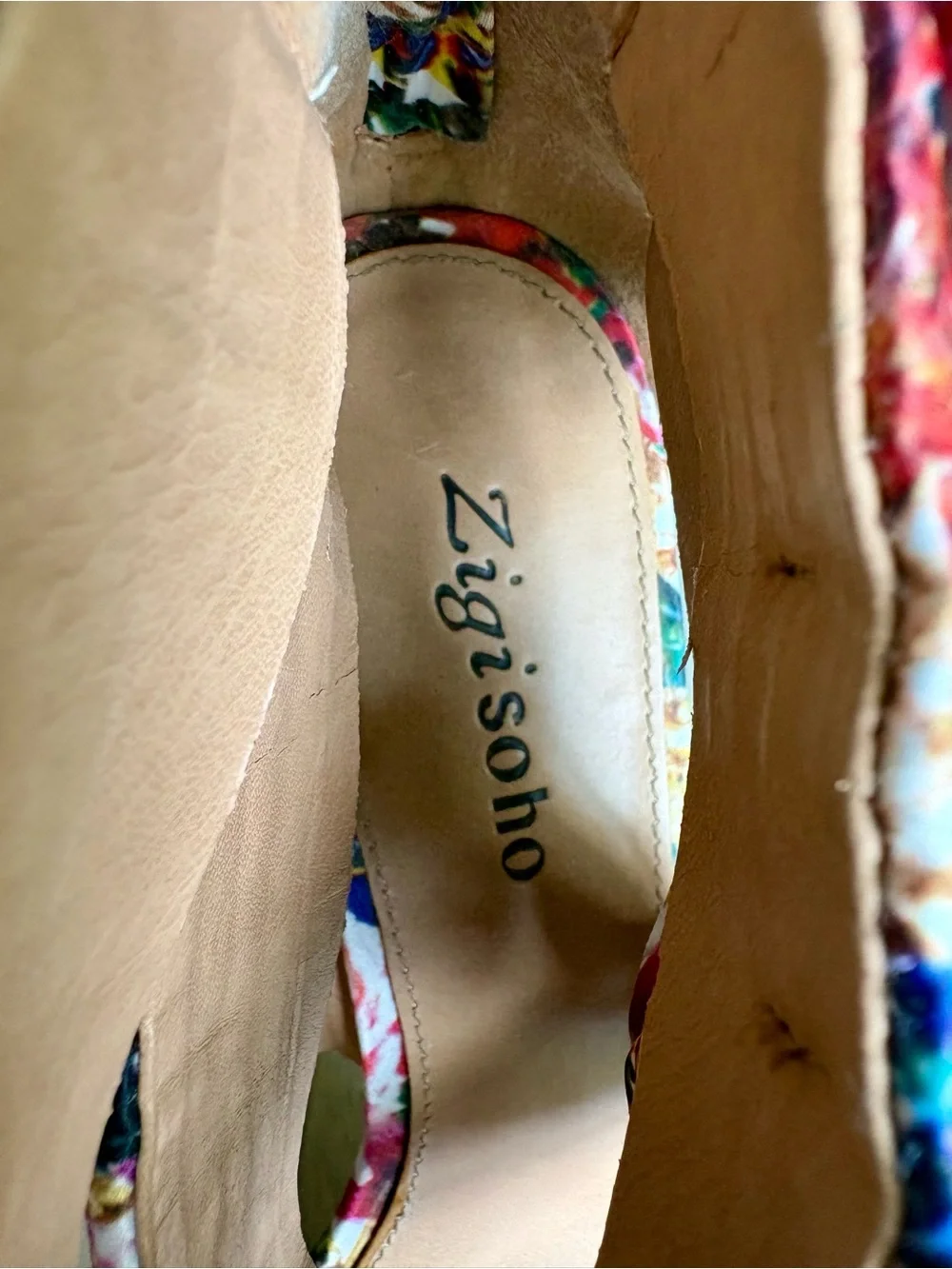 Zigi Soho Multicolor Floral Platform Espadrille Sandals
